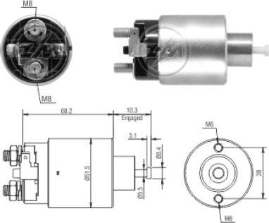 Messmer ZM6995 - Solenoid açarı, başlanğıc furqanavto.az