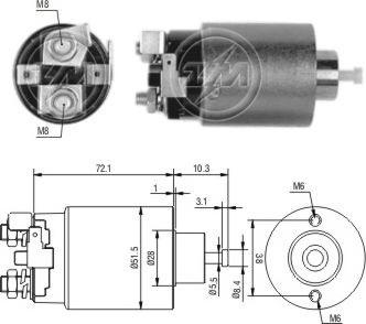 Messmer ZM698 - Solenoid açarı, başlanğıc furqanavto.az