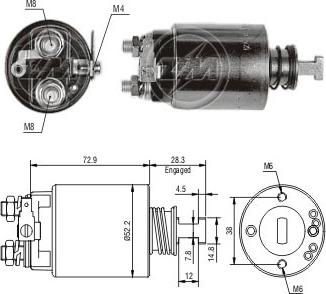 Messmer ZM688 - Solenoid açarı, başlanğıc furqanavto.az