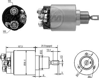 Messmer ZM6775 - Solenoid açarı, başlanğıc furqanavto.az