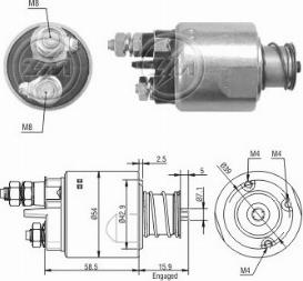 Messmer ZM1495 - Solenoid açarı, başlanğıc furqanavto.az