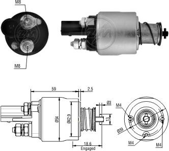 Messmer ZM1498 - Solenoid açarı, başlanğıc furqanavto.az