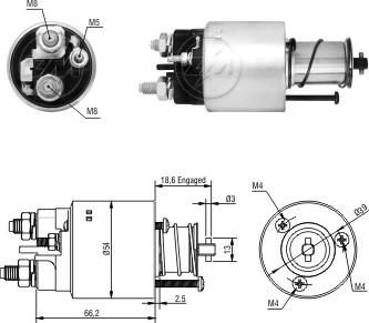 Messmer ZM1497 - Solenoid açarı, başlanğıc furqanavto.az