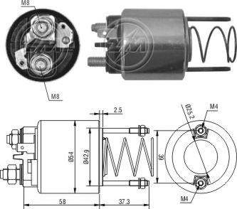 Messmer ZM1592 - Solenoid açarı, başlanğıc furqanavto.az