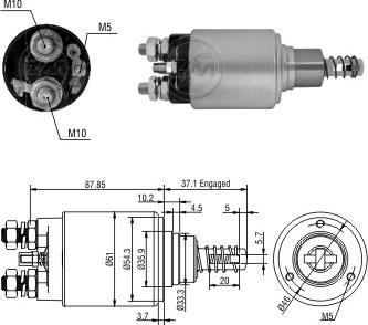 Messmer ZM1653 - Solenoid açarı, başlanğıc furqanavto.az