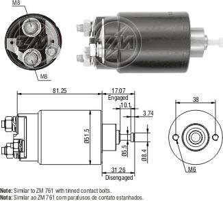 Messmer ZM1761 - Solenoid açarı, başlanğıc furqanavto.az