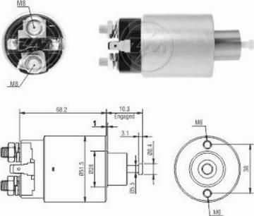 Messmer ZM3995 - Solenoid açarı, başlanğıc furqanavto.az