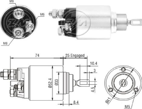 Messmer ZM2381 - Solenoid açarı, başlanğıc furqanavto.az