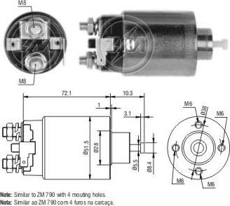 Messmer ZM791 - Solenoid açarı, başlanğıc furqanavto.az