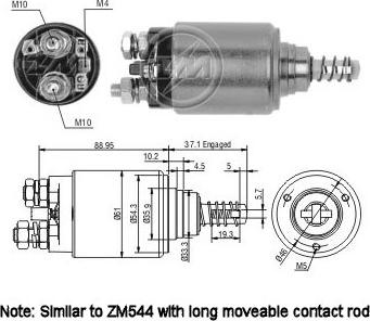 Messmer ZM744 - Solenoid açarı, başlanğıc furqanavto.az