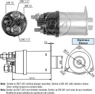 Messmer ZM7461 - Solenoid açarı, başlanğıc furqanavto.az