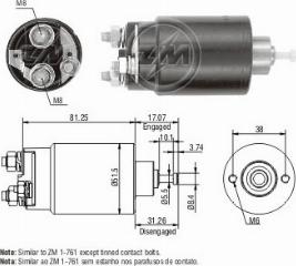 Messmer ZM761C - Solenoid açarı, başlanğıc furqanavto.az