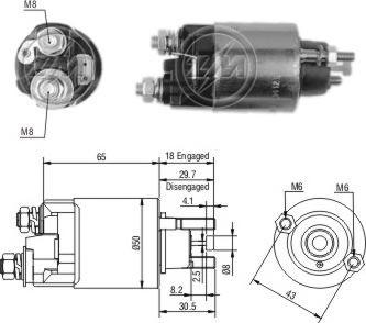 Messmer ZM708 - Solenoid açarı, başlanğıc furqanavto.az