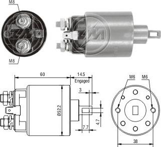 Messmer ZM710 - Solenoid açarı, başlanğıc furqanavto.az