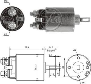 Messmer ZM784 - Solenoid açarı, başlanğıc furqanavto.az