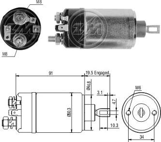 Messmer ZM722 - Solenoid açarı, başlanğıc furqanavto.az