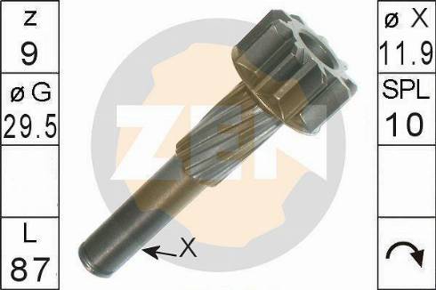 Messmer ZN9488 - Pinion, başlanğıc furqanavto.az