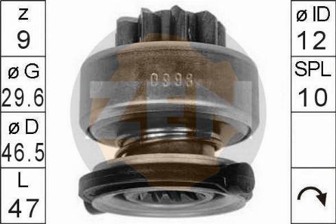 Messmer ZN0998 - Pinion, başlanğıc furqanavto.az