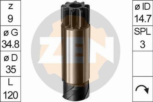 Messmer ZN0035 - Pinion, başlanğıc furqanavto.az