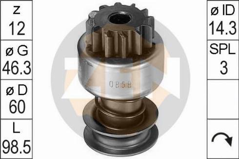 Messmer ZN0858 - Pinion, başlanğıc furqanavto.az