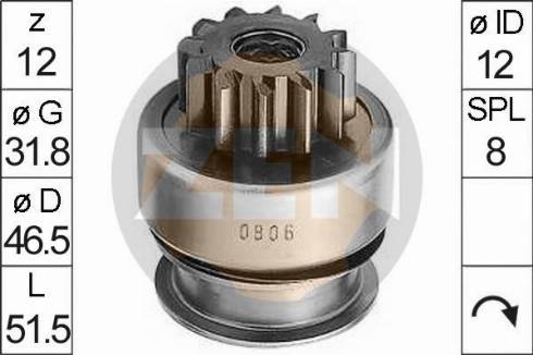 Messmer ZN0806 - Pinion, başlanğıc furqanavto.az