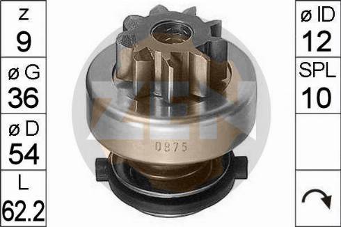 Messmer ZN0875 - Pinion, başlanğıc furqanavto.az