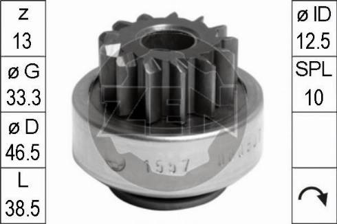 Messmer ZN1557 - Pinion, başlanğıc furqanavto.az