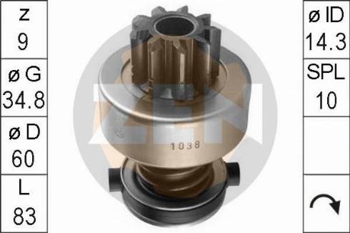 Messmer ZN1038 - Pinion, başlanğıc furqanavto.az