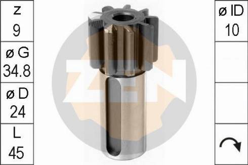 Messmer ZN1111 - Pinion, başlanğıc furqanavto.az