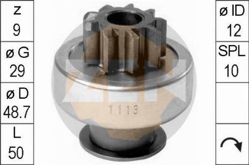 Messmer ZN1113 - Pinion, başlanğıc furqanavto.az