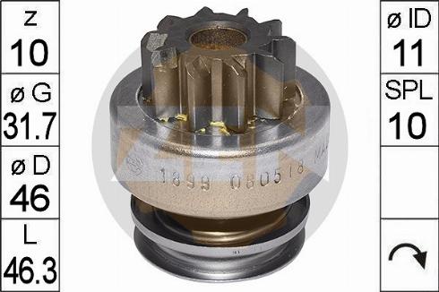 Messmer ZN1899 - Pinion, başlanğıc furqanavto.az