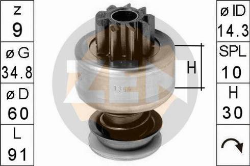 Messmer ZN1364 - Pinion, başlanğıc furqanavto.az