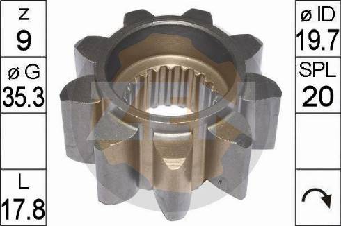 Messmer ZN12658 - Pinion, başlanğıc furqanavto.az