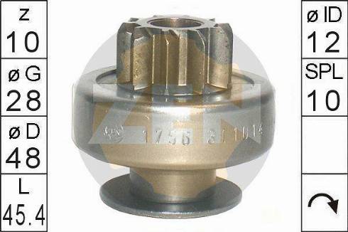 Messmer ZN1756 - Pinion, başlanğıc furqanavto.az