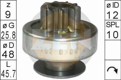 Messmer ZN1752 - Pinion, başlanğıc furqanavto.az