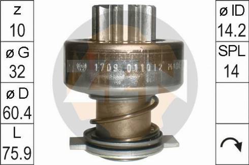 Messmer ZN1709 - Pinion, başlanğıc furqanavto.az