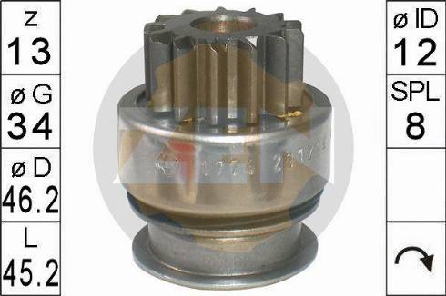 Messmer ZN1774 - Pinion, başlanğıc furqanavto.az