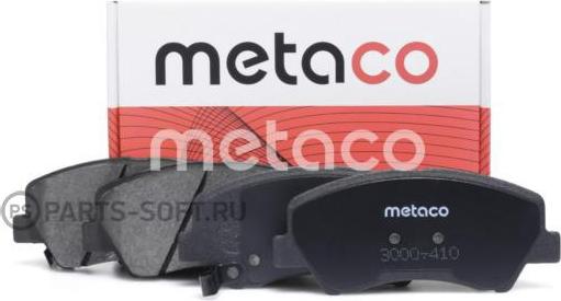 METACO 3000-410 - Əyləc altlığı dəsti, əyləc diski furqanavto.az