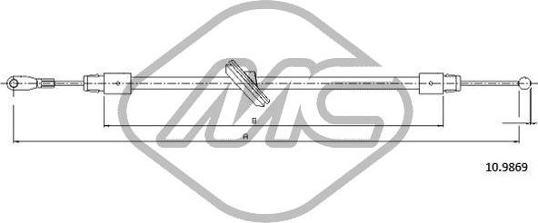 Metalcaucho 81030 - Kabel, dayanacaq əyləci furqanavto.az