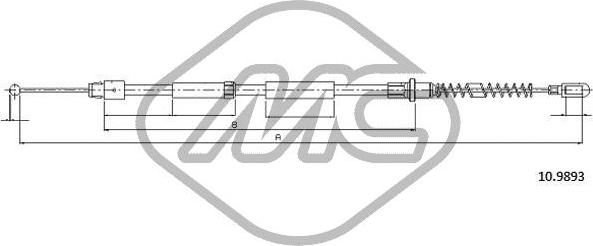 Metalcaucho 81021 - Kabel, dayanacaq əyləci furqanavto.az