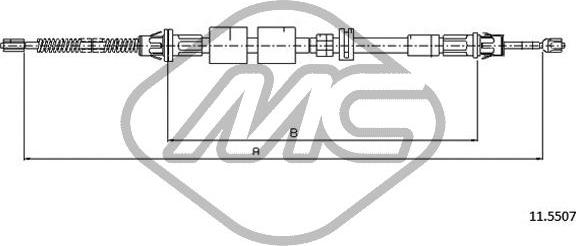 Metalcaucho 81800 - Kabel, dayanacaq əyləci furqanavto.az