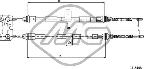 Metalcaucho 81812 - Kabel, dayanacaq əyləci furqanavto.az