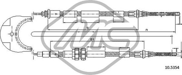 Metalcaucho 81794 - Kabel, dayanacaq əyləci furqanavto.az