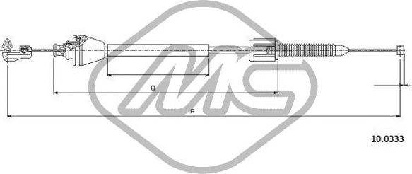 Metalcaucho 83190 - Sürətləndirici kabel furqanavto.az