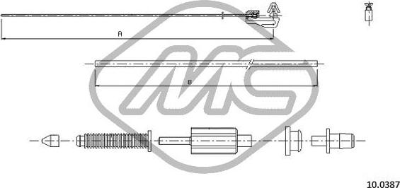 Metalcaucho 83200 - Sürətləndirici kabel furqanavto.az