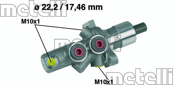 Metelli 05-0175 - Əyləc Baş Silindr furqanavto.az