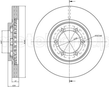 Metelli 23-0954C - Əyləc Diski furqanavto.az