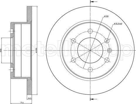 Metelli 23-0936 - Əyləc Diski furqanavto.az