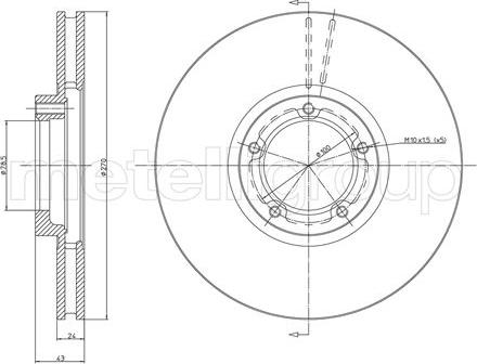 Metelli 23-0458 - Əyləc Diski furqanavto.az