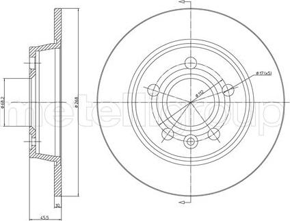 Metelli 23-0404C - Əyləc Diski furqanavto.az